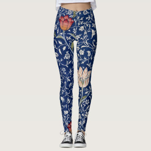 William Morris Medway Blue Floral Leggings