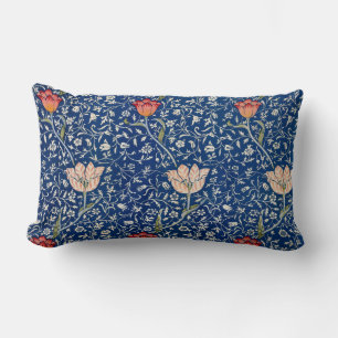 William Morris Medway Blue Floral  Lumbar Pillow