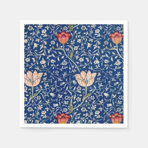 William Morris Medway Blue Flower Classic Napkins