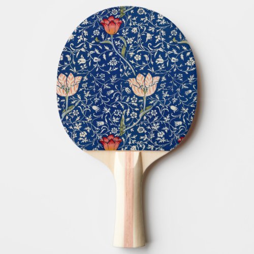 William Morris Medway Blue Flower Classic Ping Pong Paddle