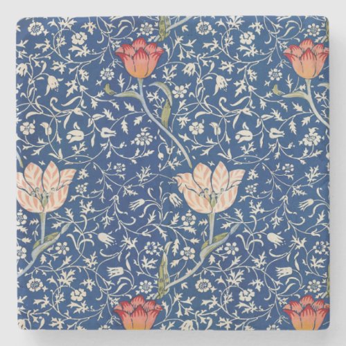 William Morris Medway Blue Flower Classic Stone Coaster