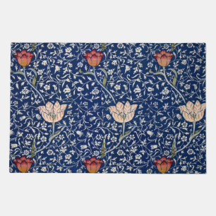 William Morris Medway Blue Tulip Floral Art Doormat