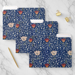 William Morris Medway Blue Tulip Floral Art File Folder