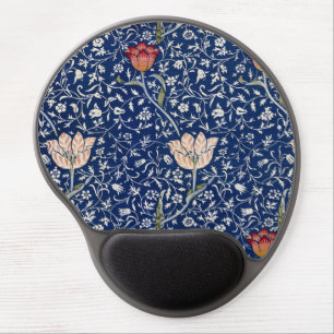 William Morris Medway Blue Tulip Floral Art Gel Mouse Pad