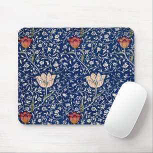 William Morris Medway Blue Tulip Floral Art Mouse Pad