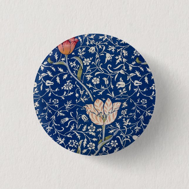 William Morris Medway Pattern Button (Front)