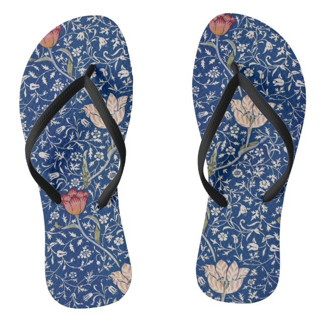 William Morris Medway Pattern Flip Flops (Footbed)