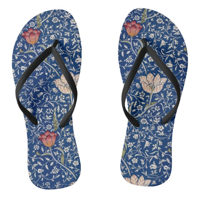 William Morris Medway Pattern Flip Flops (Footbed)