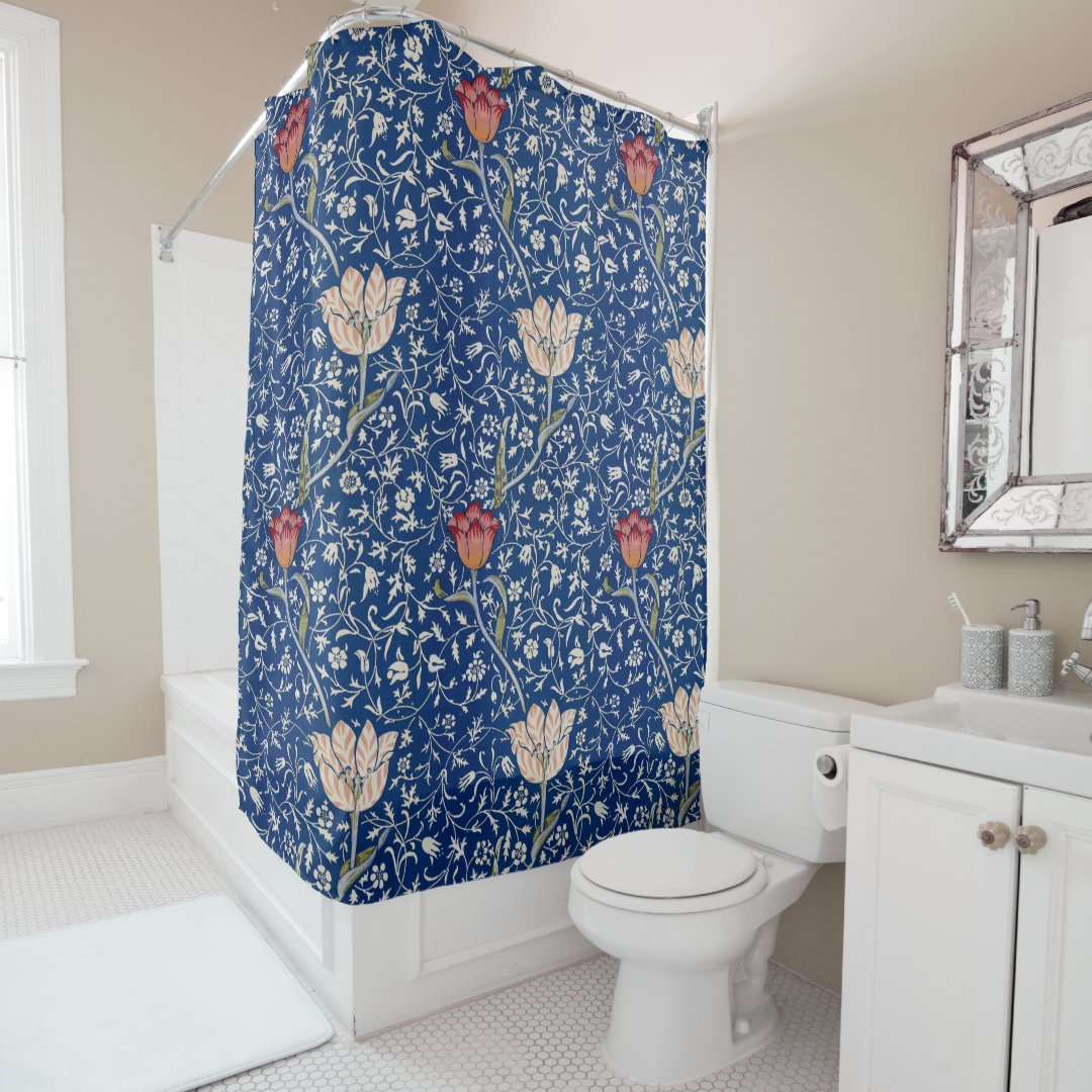 William Morris Medway Pattern Shower Curtain | Zazzle