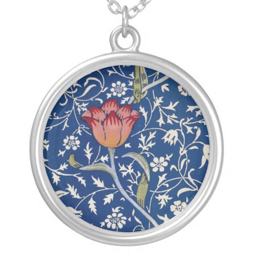 William Morris Medway Pattern Silver Plated Necklace
