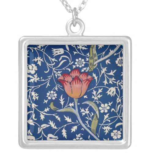William Morris Medway Pattern Silver Plated Necklace