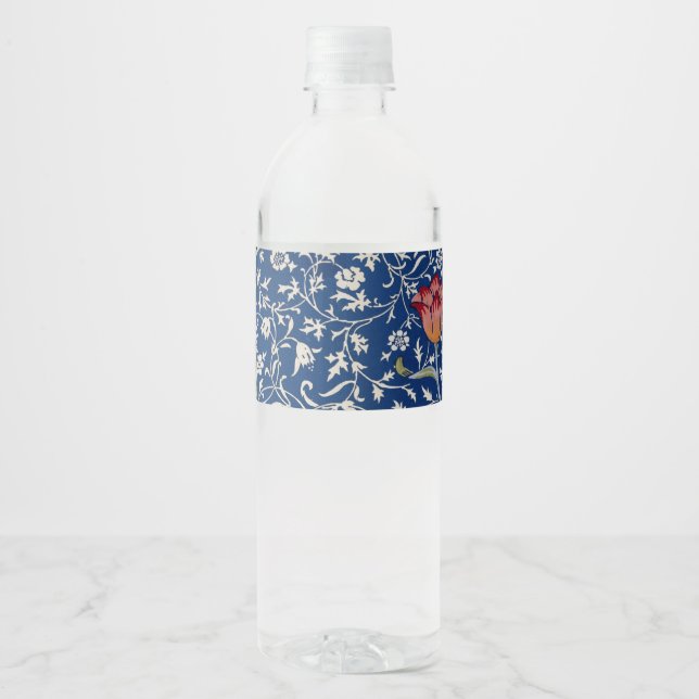 William Morris Medway Pattern Water Bottle Label (Front)