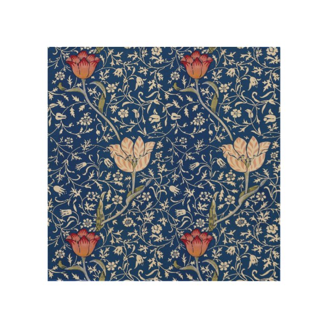 William Morris Medway Pattern Wood Wall Art (Front)