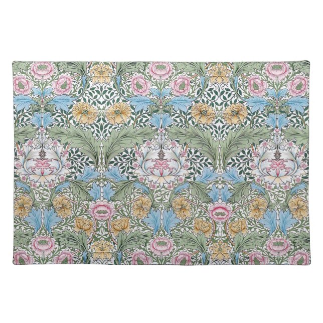 William Morris Myrtle Floral Pattern Placemat (Front)