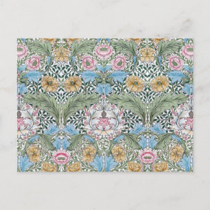 William Morris Myrtle Floral Pattern Postcard