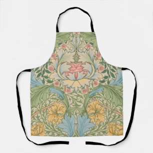William Morris Myrtle Flower Floral Botanical Apron