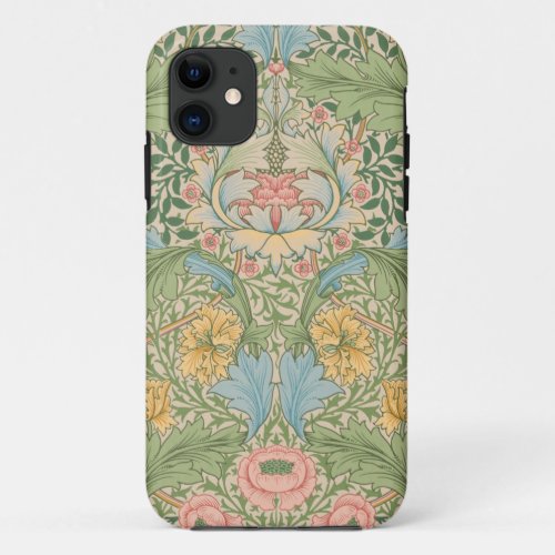 William Morris Myrtle Flower Floral Botanical iPhone 11 Case