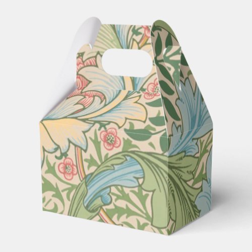 William Morris Myrtle Flower Floral Botanical Favor Boxes