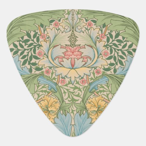 William Morris Myrtle Flower Floral Botanical Guitar Pick