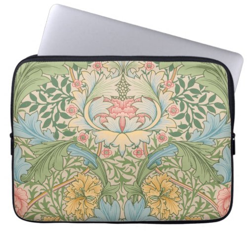 William Morris Myrtle Flower Floral Botanical Laptop Sleeve
