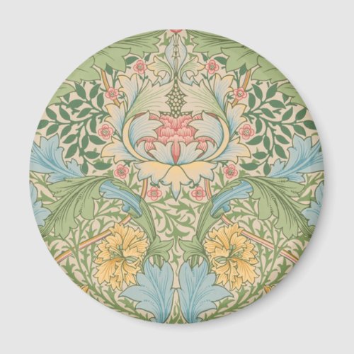 William Morris Myrtle Flower Floral Botanical Magnet