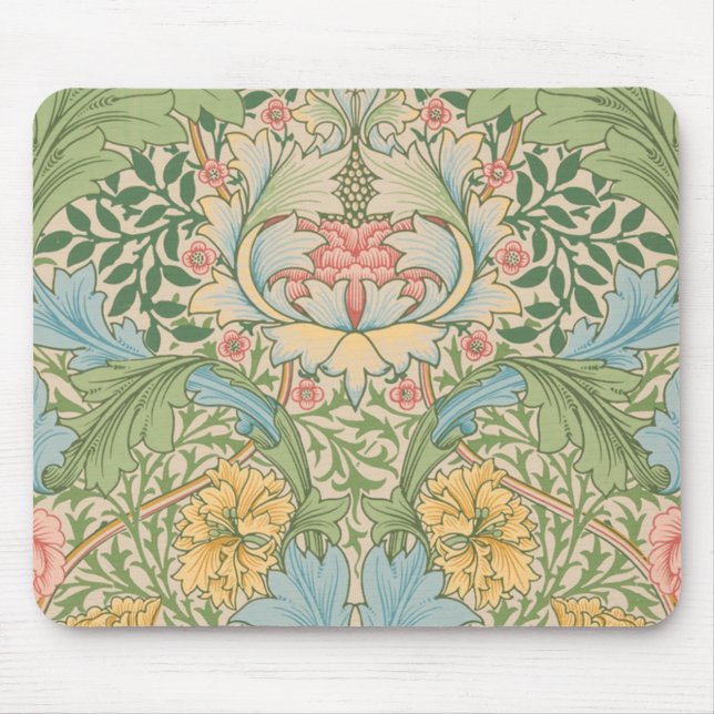 William Morris Myrtle Flower Floral Botanical Mouse Pad (Front)