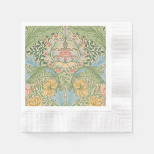 William Morris Myrtle Flower Floral Botanical Napkins