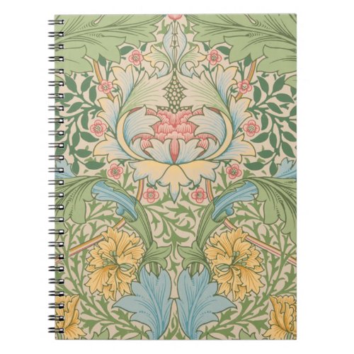 William Morris Myrtle Flower Floral Botanical Notebook