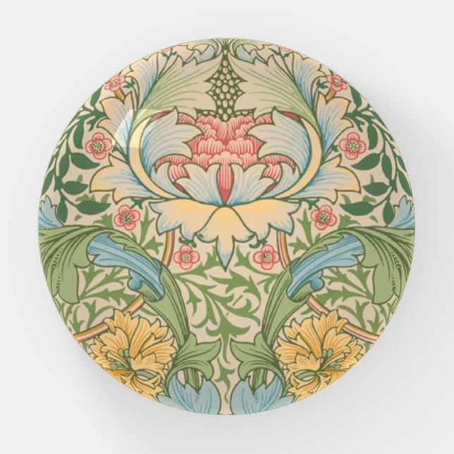 William Morris Myrtle Flower Floral Botanical Paperweight (Front)