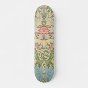 William Morris Myrtle Flower Floral Botanical Skateboard
