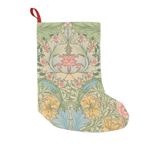 William Morris Myrtle Flower Floral Botanical Small Christmas Stocking