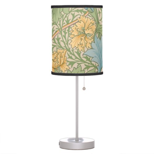 William Morris Myrtle Flower Floral Botanical Table Lamp