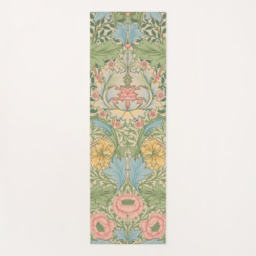 William Morris Myrtle Flower Floral Botanical Yoga Mat