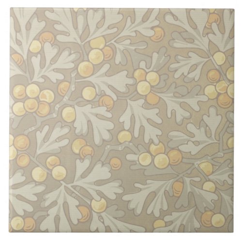 William Morris Oak and Acorn Ceramic Tile