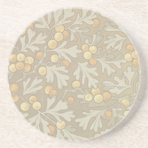 William Morris Oak and Acorn Sandstone Coaster