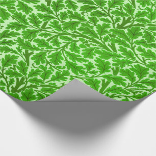 William Morris Oak Leaves, Emerald Green Wrapping Wrapping Paper