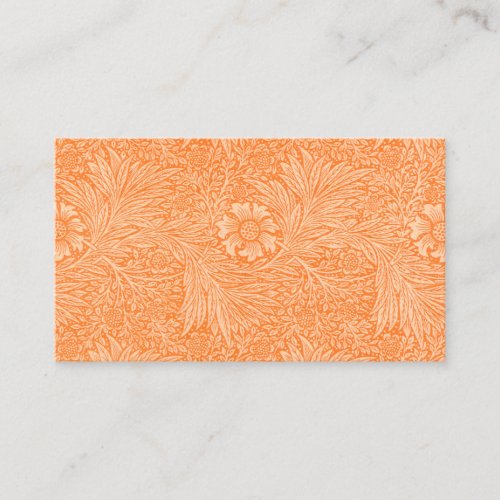 William Morris Orange Flora Reception Seating Card