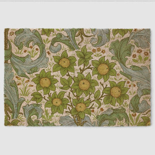 William Morris Orchard Green Floral Art Fiber Doormat