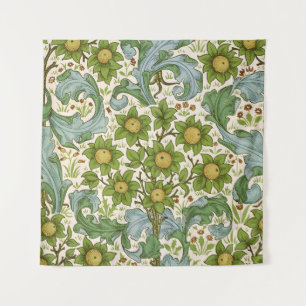 William Morris Orchard Green Floral Art Tapestry