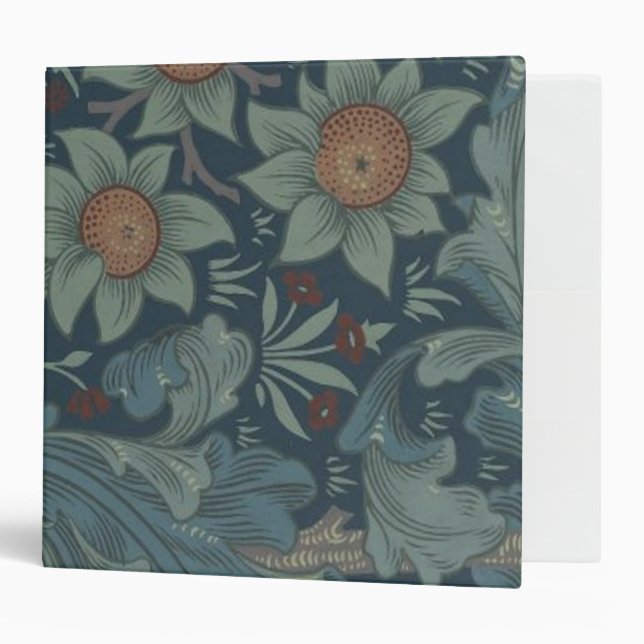 William Morris Orchard Pattern Art 3 Ring Binder (Front/Inside)