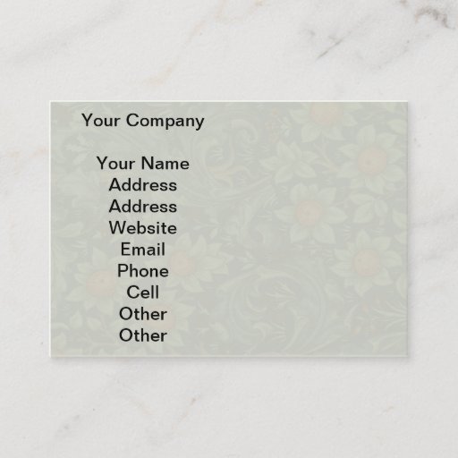 Customizable William Morris Vintage Orchard Floral Design Business Card Templates