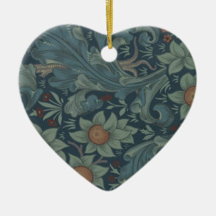 William Morris Orchard Pattern Art Ceramic Ornament