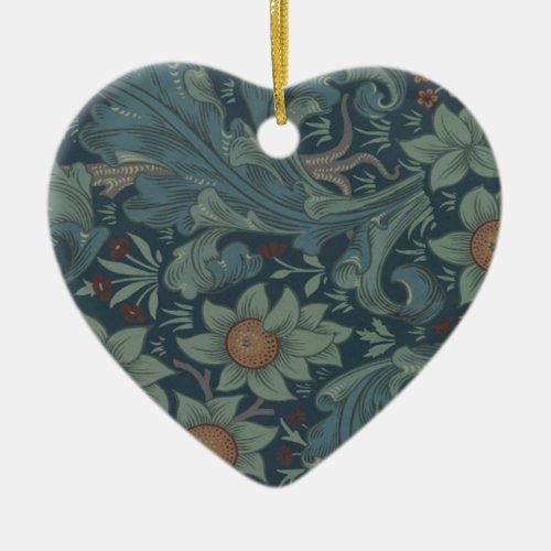 William Morris Orchard Pattern Art Ceramic Ornament
