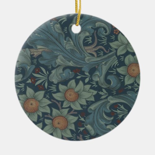 William Morris Orchard Pattern Art Ceramic Ornament