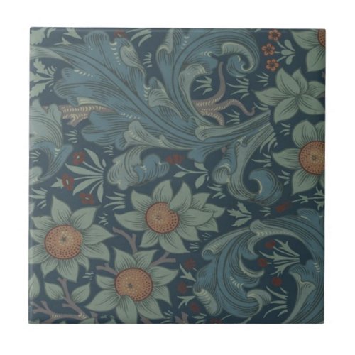 William Morris Orchard Pattern Art Ceramic Tile