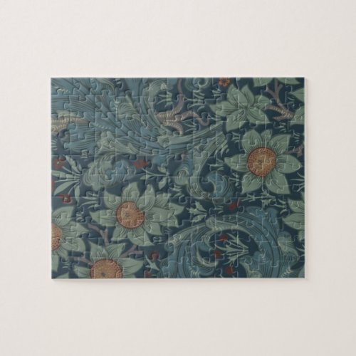 William Morris Orchard Pattern Art Jigsaw Puzzle