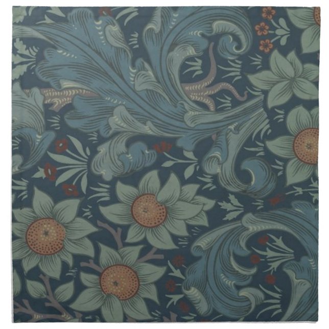 William Morris Orchard Pattern Art Napkin (Front)