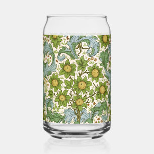 William Morris' Orchard Pattern Art Nouveau Can Glass