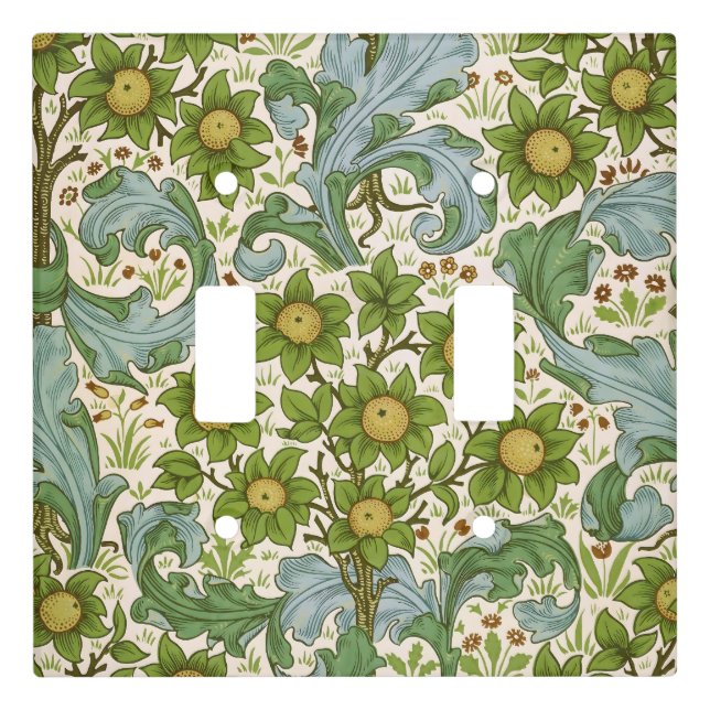 William Morris' Orchard Pattern Art Nouveau Light Switch Cover (Front)
