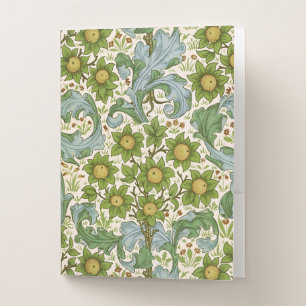William Morris' Orchard Pattern Art Nouveau Pocket Folder